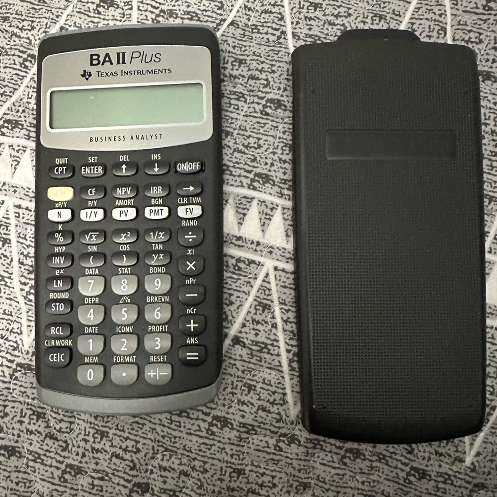 Texas Instruments BA II Plus Financial Calculator - Black - Picture 4 of 7